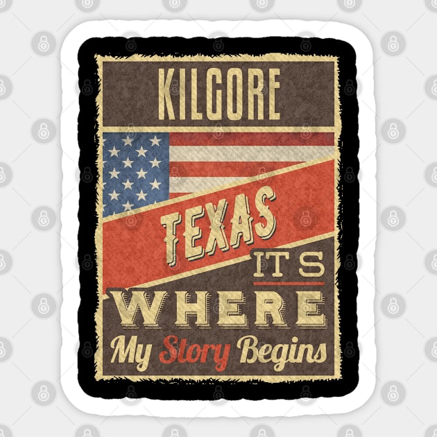 Kilgore Texas Sticker by Trapezoid